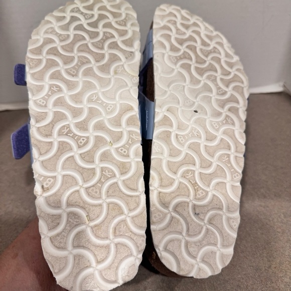 Birkenstock Women Yao Balance Size 9 Dove Blue Patent Leather Minimalist Sandals - Picture 8 of 8